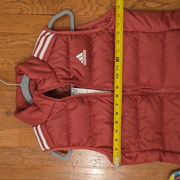 ADIDAS BRAND SIGNATURE WOMEN'S "WONDER RED" PUFFER DOWN VEST SIZE SMALL - Picture 11 of 16